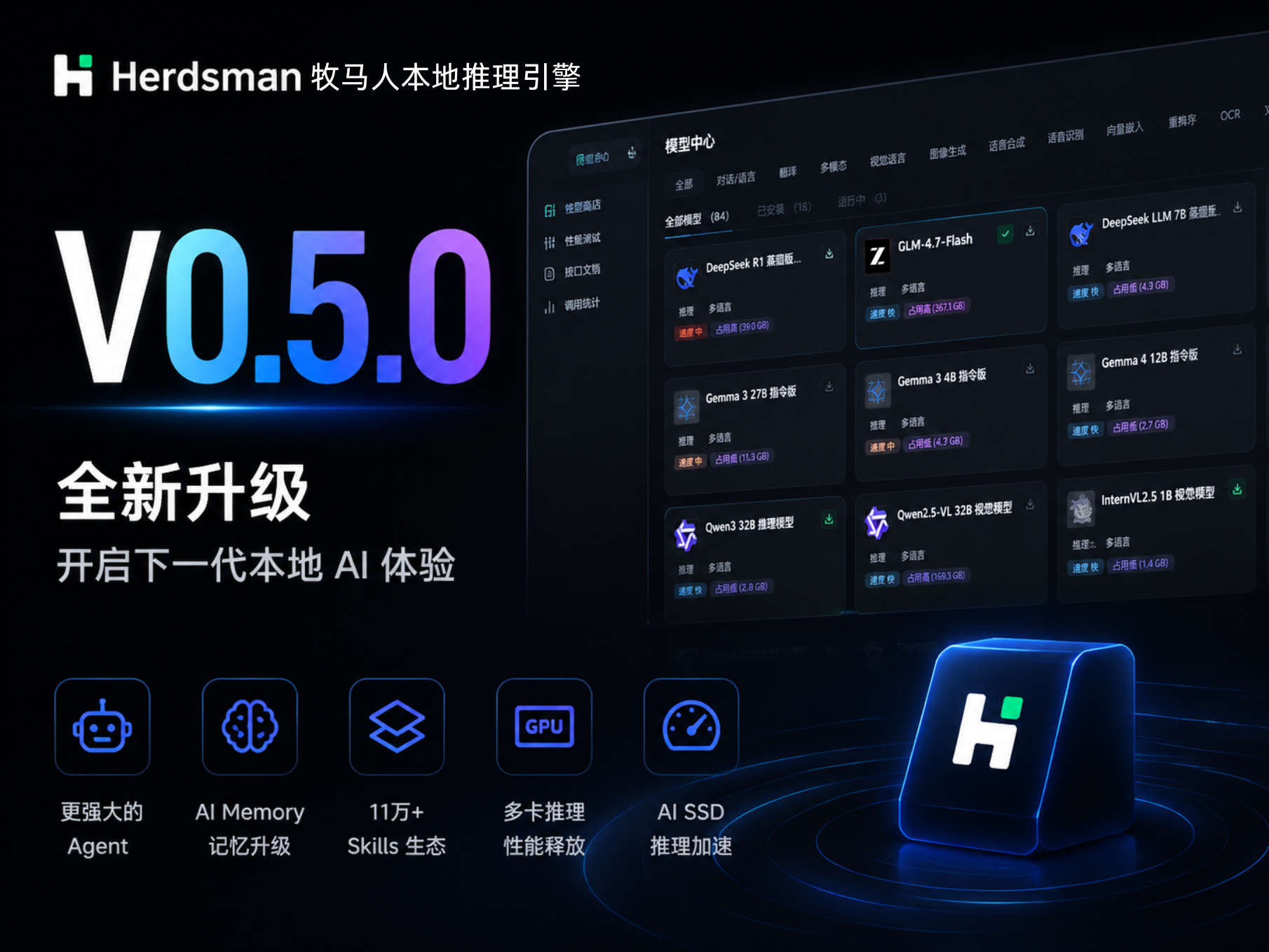 模型选择与本地推理界面